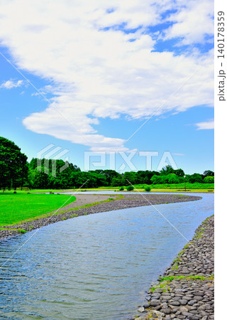 都立水元公園 春~夏は水遊びができるせせらぎ広場 都立水元公園 春~夏は水遊びができるせせらぎ広場 140178359