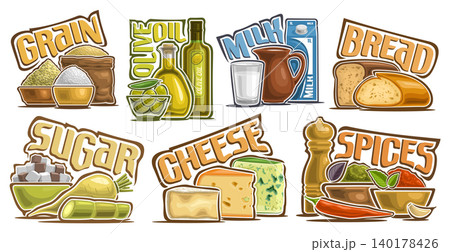 Vector Food Set Vector Food Set 140178426