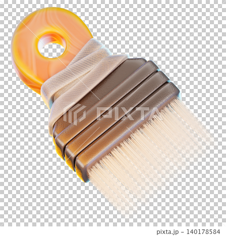 brush 3d render icon, construction illustration brush 3d render icon, construction illustration 140178584