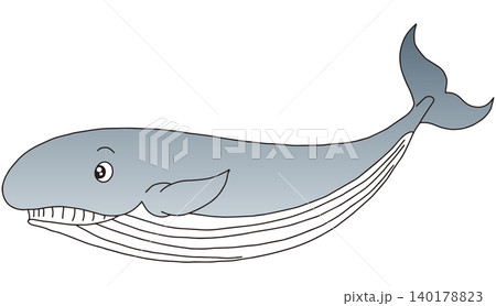 手書き動物イラスト☆クジラ 140178823