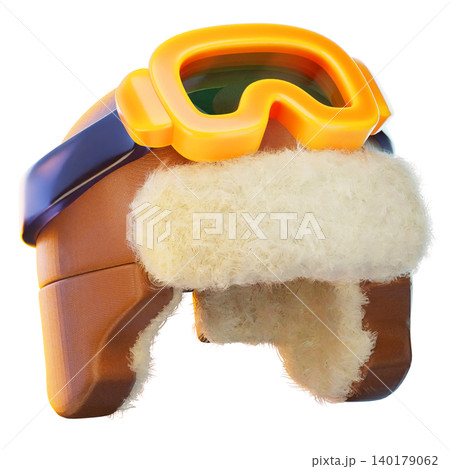 aviator hat 3d render icon, hat illustration 140179062