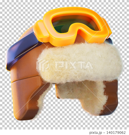 aviator hat 3d render icon, hat illustration 140179062