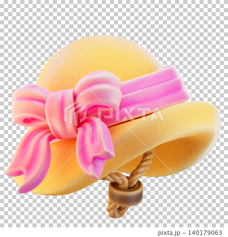 beach hat 3d render icon, hat illustration beach hat 3d render icon, hat illustration 140179063