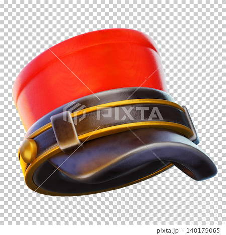 bellboy hat 3d render icon, hat illustration bellboy hat 3d render icon, hat illustration 140179065