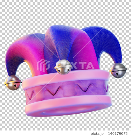 jester hat 3d render icon, hat illustration jester hat 3d render icon, hat illustration 140179073
