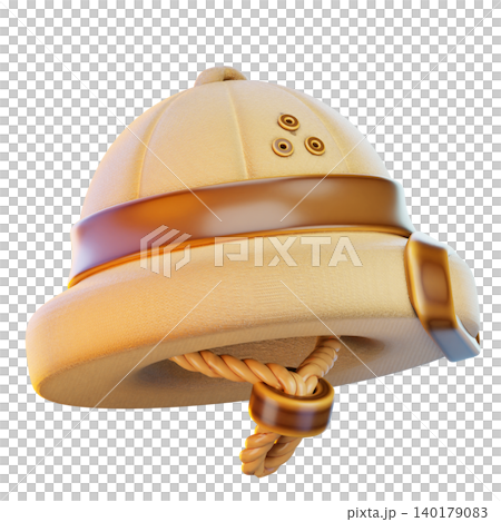 safari hat 3d render icon, hat illustration safari hat 3d render icon, hat illustration 140179083