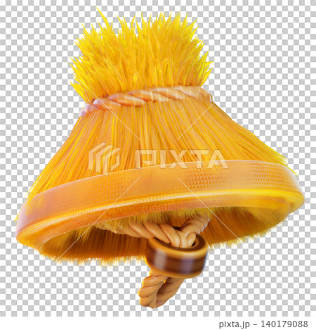 straw hat 3d render icon, hat illustration 140179088