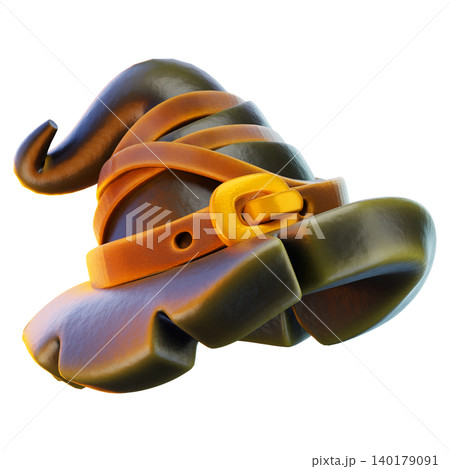 wizard hat 3d render icon, hat illustration wizard hat 3d render icon, hat illustration 140179091