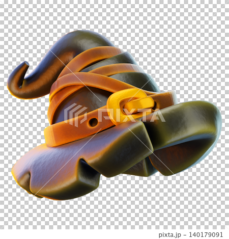 wizard hat 3d render icon, hat illustration wizard hat 3d render icon, hat illustration 140179091