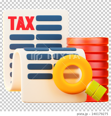 tax audit 3d render icon, hat illustration tax audit 3d render icon, hat illustration 140179275