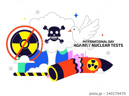 International Day Against Nuclear Tests Vector Illustration Featuring Nuclear Disarmament Awareness, Peace Advocacy and Anti Nuclear Weapons Campaign International Day Against Nuclear Tests Vector Illustration Featuring Nuclear Disarmament Awareness, Peace Advocacy and Anti Nuclear Weapons Campaign 140179470