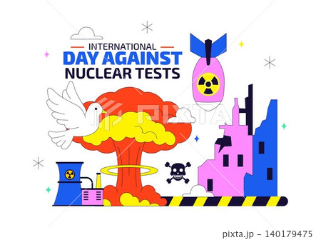 International Day Against Nuclear Tests Vector Illustration Featuring Nuclear Disarmament Awareness, Peace Advocacy and Anti Nuclear Weapons Campaign International Day Against Nuclear Tests Vector Illustration Featuring Nuclear Disarmament Awareness, Peace Advocacy and Anti Nuclear Weapons Campaign 140179475