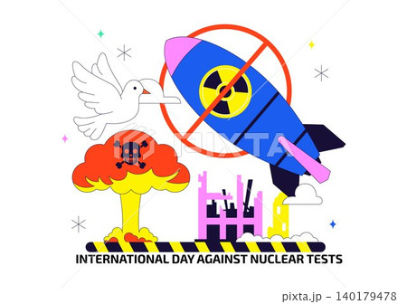 International Day Against Nuclear Tests Vector Illustration Featuring Nuclear Disarmament Awareness, Peace Advocacy and Anti Nuclear Weapons Campaign International Day Against Nuclear Tests Vector Illustration Featuring Nuclear Disarmament Awareness, Peace Advocacy and Anti Nuclear Weapons Campaign 140179478