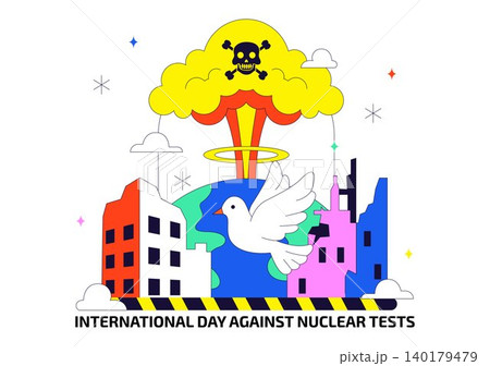 International Day Against Nuclear Tests Vector Illustration Featuring Nuclear Disarmament Awareness, Peace Advocacy and Anti Nuclear Weapons Campaign International Day Against Nuclear Tests Vector Illustration Featuring Nuclear Disarmament Awareness, Peace Advocacy and Anti Nuclear Weapons Campaign 140179479