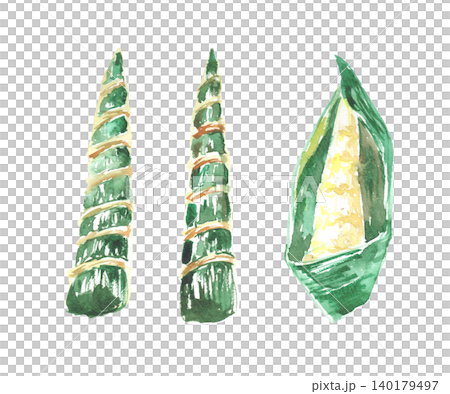 Chimaki watercolor illustration set Chimaki watercolor illustration set 140179497