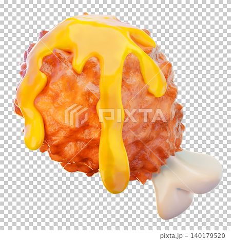 Fried Chicken, 3d render icon, fast food illustration Fried Chicken, 3d render icon, fast food illustration 140179520