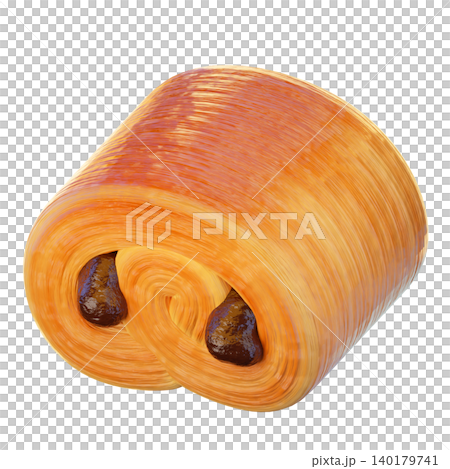 Pain Au 3D render icon, Pastry illustration Pain Au 3D render icon, Pastry illustration 140179741