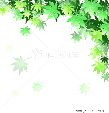 水彩風の紅葉のベクターイラストフレーム背景 140179919