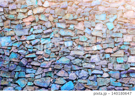 abstract blue stones wall abstract blue stones wall 140180647