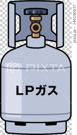ボンベに入ったLPガスのイメージイラスト ボンベに入ったLPガスのイメージイラスト 140180837