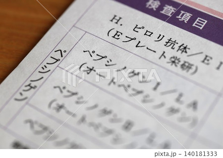 ABC健診(ピロリ菌検査,胃がんリスク健診) ABC健診(ピロリ菌検査,胃がんリスク健診) 140181333