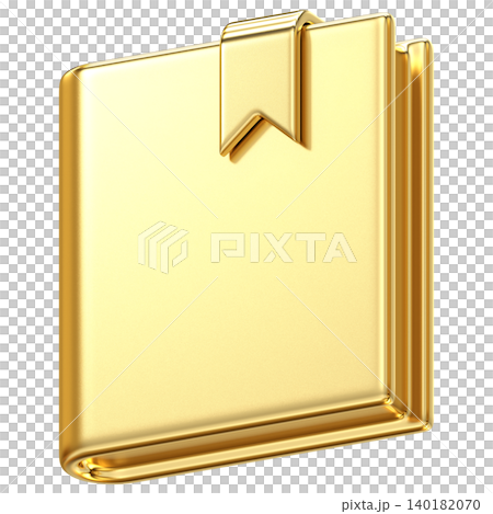 Premium golden book icon with bookmark for education, knowledge, and documentation, metallic finish suitable for library archives and professional reading applications Premium golden book icon with bookmark for education, knowledge, and documentation, metallic finish suitable for library archives and professional reading applications 140182070