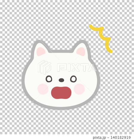 驚訝的貓 140182919