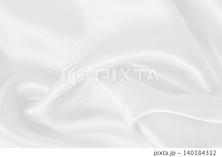 White fabric texture for background and design, beautiful pattern of silk or linen. 140184312