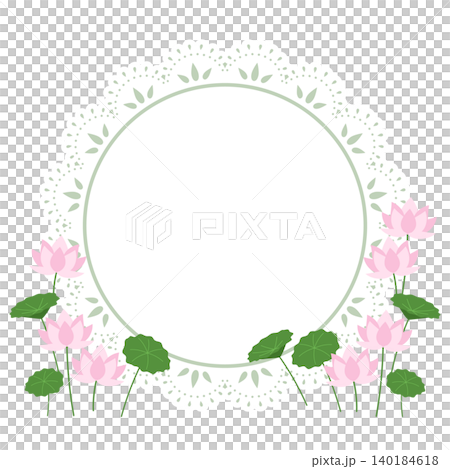 Retro lotus and lace background (square) Retro lotus and lace background (square) 140184618