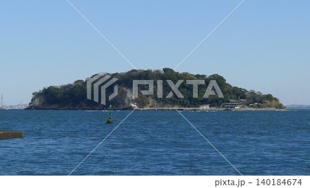 横須賀市 猿島 遠望 横須賀市 猿島 遠望 140184674