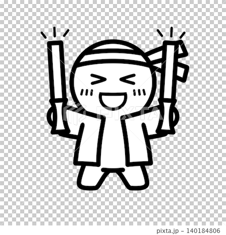 一幅插圖,描繪了一位粉絲雙手拿著螢光棒為自己喜歡的偶像加油的場景。 一幅插圖,描繪了一位粉絲雙手拿著螢光棒為自己喜歡的偶像加油的場景。 140184806