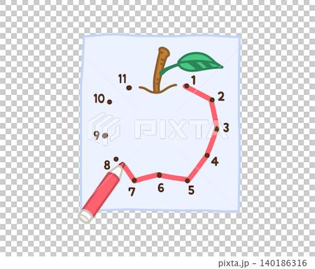 Dot-to-dot illustration Dot-to-dot illustration 140186316