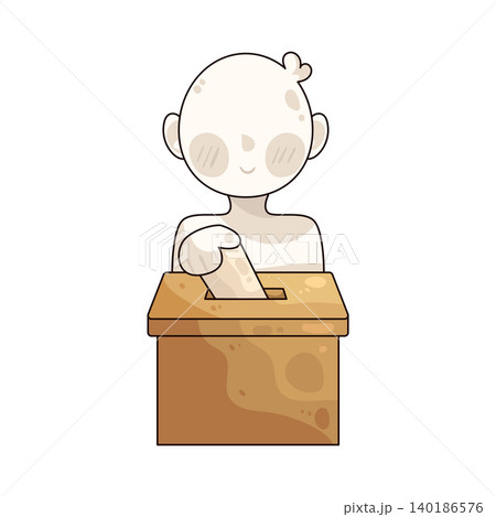 Illustration of Voter Illustration of Voter 140186576