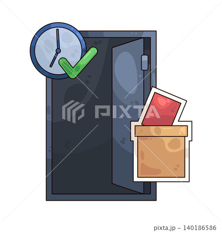 Illustration of Poll Open Illustration of Poll Open 140186586