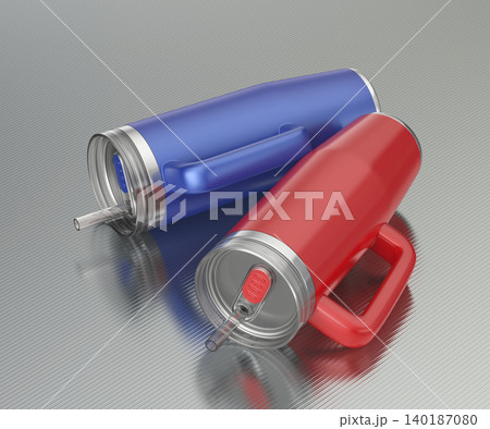 Red and blue insulated tumblers Red and blue insulated tumblers 140187080