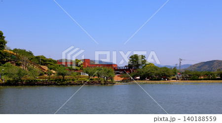 蓮華寺池公園　蓮華寺池　藤枝市　静岡県　東海地方　花・水・鳥・笑顔の楽園　蓮　れんげじいけ 140188559