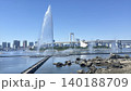 お台場　噴水　レインボーブリッジ　 140188709