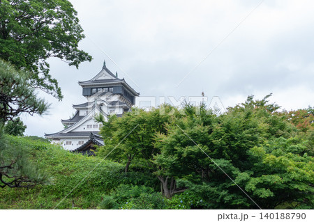 Kokura Castle Surrounded by Green Trees in Kitakyushu Japan Kokura Castle Surrounded by Green Trees in Kitakyushu Japan 140188790