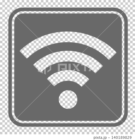 ベクターWi-Fiアイコン二重スクエア ベクターWi-Fiアイコン二重スクエア 140189829