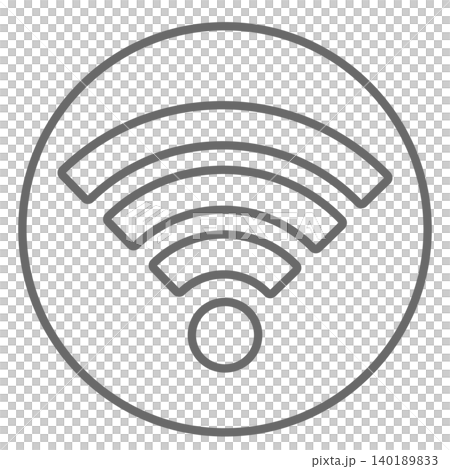 ベクターWi-Fiアイコン円 140189833