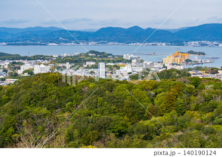 和歌山県白浜町の街並み展望 和歌山県白浜町の街並み展望 140190124