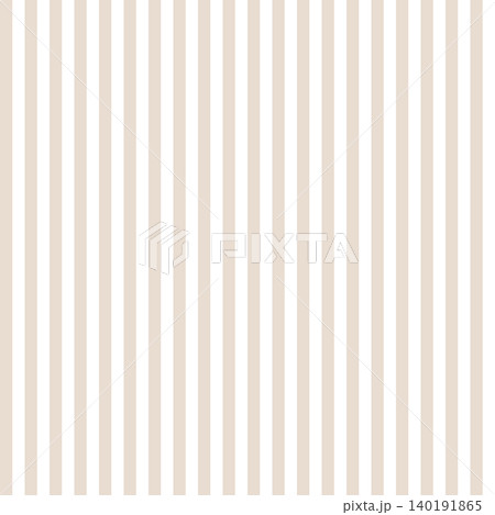 ベージュのストライプ柄 シームレスパターン背景 140191865