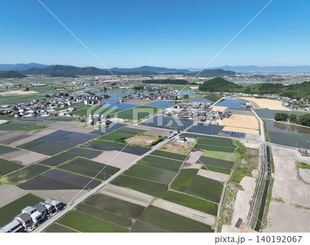滋賀県の太郎坊宮、阿賀神社の綺麗な風景 ドローン空撮 滋賀県の太郎坊宮、阿賀神社の綺麗な風景 ドローン空撮 140192067