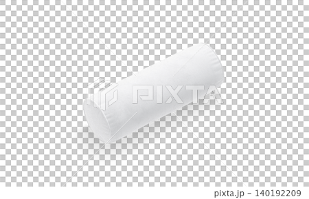 Blank white bolster pillow mockup png, transparent background, 3d rendering. Empty neck or knee roll pad mock up cut out. Clear comfort cylindrical cushion for spa or rehabilitation pose template. Blank white bolster pillow mockup png, transparent background, 3d rendering. Empty neck or knee roll pad mock up cut out. Clear comfort cylindrical cushion for spa or rehabilitation pose template. 140192209