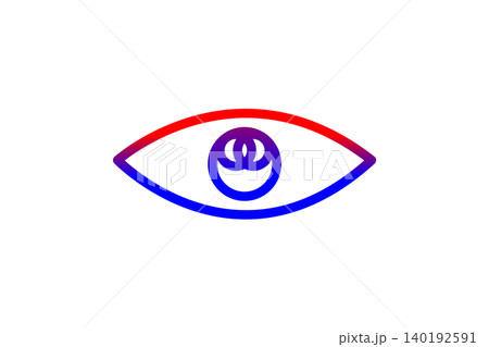 Abstract Gradient Eye Logo With Smiling Pupil Symbolizing Vision, Happiness And Digital Branding Abstract Gradient Eye Logo With Smiling Pupil Symbolizing Vision, Happiness And Digital Branding 140192591