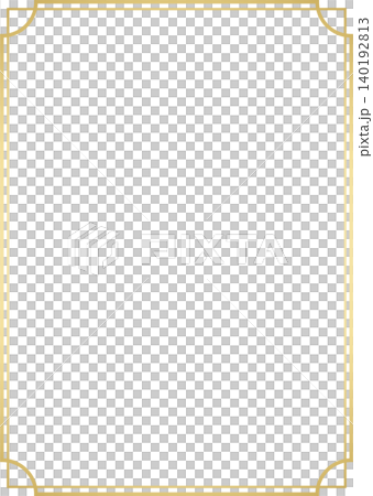 簡約金色雙線裝飾框 簡約金色雙線裝飾框 140192813