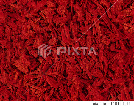 Bruschetta Bright red background. Dried tomato juice 140193116