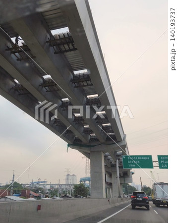 Elevated Toll Road Under Construction 140193737