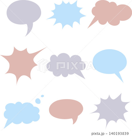 set of speech bubbles 140193839