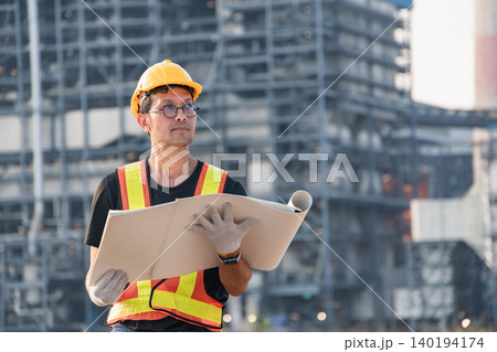 Professional engineers inspection at power plant factory building, Teamwork engineering service. Professional engineers inspection at power plant factory building, Teamwork engineering service. 140194174